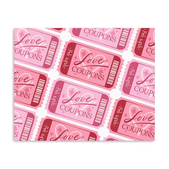 Love Coupons Canvas Giclée Art